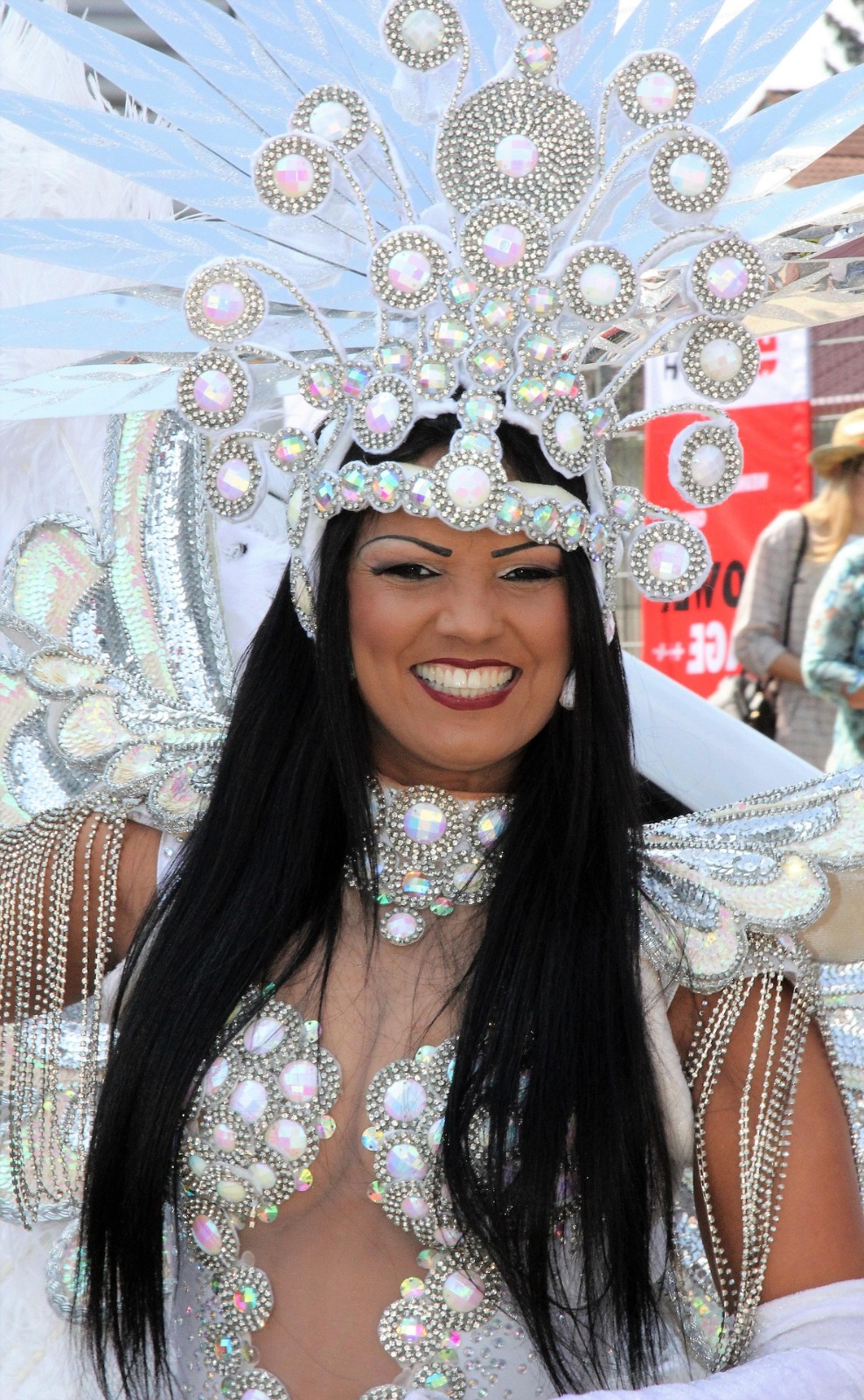 Carnival smiling woman